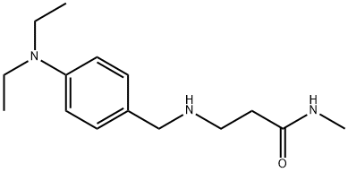 3-{[4-(DIETHYLAMINO)BENZYL]AMINO}-N-METHYLPROPANAMIDE Struktur