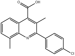 2-(4-CHLOROPHENYL)-3,8-DIMETHYLQUINOLINE-4-CARBOXYLIC ACID price.