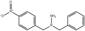 1-Benzyl-1-(4-nitrobenzyl)hydrazine Struktur