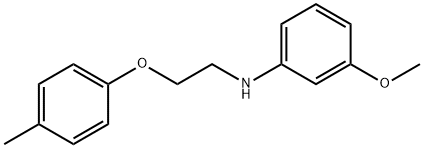 3-Methoxy-N-[2-(4-methylphenoxy)ethyl]aniline Struktur