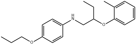 N-[2-(2-Methylphenoxy)butyl]-4-propoxyaniline Struktur