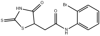 N-(2-bromophenyl)-2-(2-mercapto-4-oxo-4,5-dihydro-1,3-thiazol-5-yl)acetamide Struktur