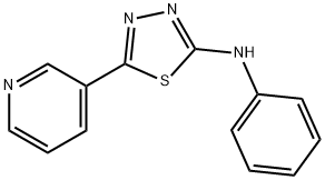 N-phenyl-5-pyridin-3-yl-1,3,4-thiadiazol-2-amine Struktur