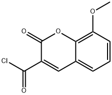 8-methoxy-2-oxo-2H-chromene-3-carbonyl chloride Struktur