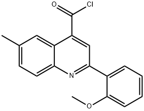 2-(2-methoxyphenyl)-6-methylquinoline-4-carbonyl chloride Struktur