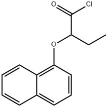 2-(1-naphthyloxy)butanoyl chloride Struktur