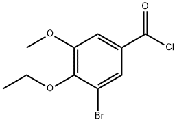 3-bromo-4-ethoxy-5-methoxybenzoyl chloride Struktur