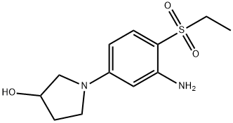 1-[3-Amino-4-(ethylsulfonyl)phenyl]-3-pyrrolidinol Struktur