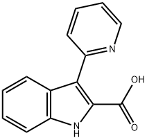 3-(2-Pyridinyl)-1H-indole-2-carboxylic acid Struktur