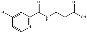 N-[(4-Chloro-2-pyridinyl)carbonyl]-beta-alanine Struktur