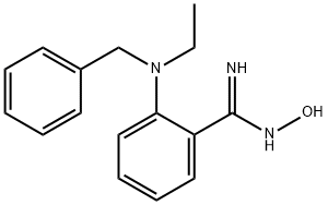 2-[Benzyl(ethyl)amino]-N'-hydroxybenzenecarboximidamide Struktur