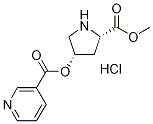 (3S,5S)-5-(Methoxycarbonyl)pyrrolidinylnicotinate hydrochloride Struktur