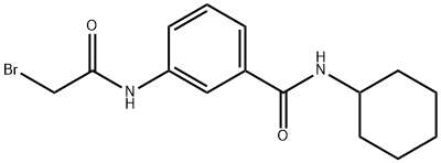 3-[(2-Bromoacetyl)amino]-N-cyclohexylbenzamide Struktur