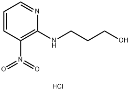 1-propanol, 3-[(3-nitro-2-pyridinyl)amino]- Struktur