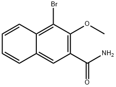 2-naphthalenecarboxamide, 4-bromo-3-methoxy- Struktur