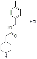 4-piperidineacetamide, N-[(4-methylphenyl)methyl]- Struktur