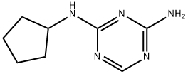 N-Cyclopentyl-1,3,5-triazine-2,4-diamine Struktur