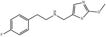 [2-(4-Fluorophenyl)ethyl][(2-methoxy-1,3-thiazol-5-yl)methyl]amine hydrochloride Struktur