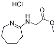 Methyl N-(3,4,5,6-tetrahydro-2H-azepin-7-yl)-glycinate hydrochloride Struktur