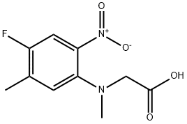 2-[(4-Fluoro-5-methyl-2-nitrophenyl)-(methyl)amino]acetic acid Struktur