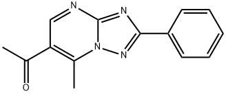 1-(7-Methyl-2-phenyl[1,2,4]triazolo[1,5-a]-pyrimidin-6-yl)ethanone Struktur