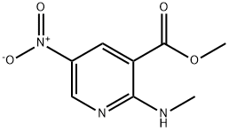 Methyl 2-(methylamino)-5-nitronicotinate Struktur