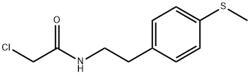 2-Chloro-N-{2-[4-(methylthio)-phenyl]ethyl}acetamide Struktur