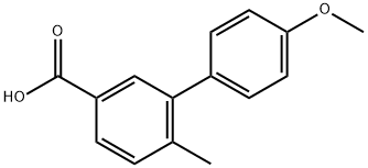 4'-Methoxy-6-methyl-[1,1'-biphenyl]-3-carboxylic acid Struktur