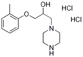 1-PIPERAZIN-1-YL-3-O-TOLYLOXY-PROPAN-2-OLDIHYDROCHLORIDE Struktur