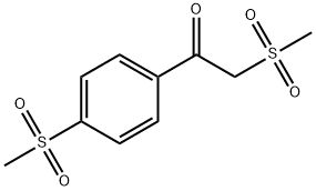 2-(methylsulfonyl)-1-[4-(methylsulfonyl)phenyl]-1-ethanone Struktur