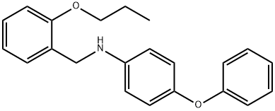 4-Phenoxy-N-(2-propoxybenzyl)aniline Struktur