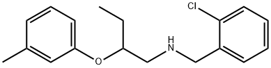 N-(2-Chlorobenzyl)-2-(3-methylphenoxy)-1-butanamine Struktur