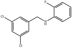 N-(3,5-Dichlorobenzyl)-2-fluoroaniline Struktur