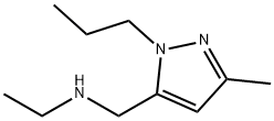 N-[(3-Methyl-1-propyl-1H-pyrazol-5-yl)methyl]-ethanamine Struktur