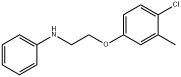 N-[2-(4-Chloro-3-methylphenoxy)ethyl]aniline Struktur