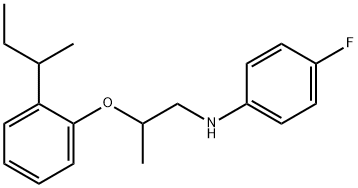 N-{2-[2-(sec-Butyl)phenoxy]propyl}-4-fluoroaniline Struktur