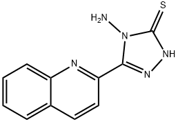 4-amino-5-(quinolin-2-yl)-4H-1,2,4-triazole-3-thiol Struktur