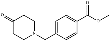 methyl 4-[(4-oxopiperidin-1-yl)methyl]benzoate Struktur