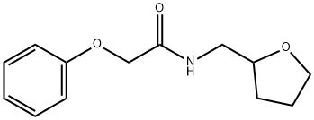 2-phenoxy-N-(tetrahydro-2-furanylmethyl)acetamide Struktur