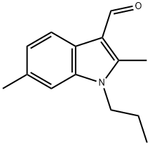 2,6-dimethyl-1-propyl-1H-indole-3-carbaldehyde Struktur