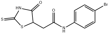 N-(4-bromophenyl)-2-(2-mercapto-4-oxo-4,5-dihydro-1,3-thiazol-5-yl)acetamide Struktur