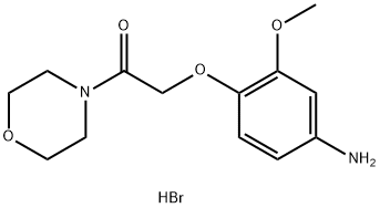 [3-methoxy-4-(2-morpholin-4-yl-2-oxoethoxy)phenyl]amine hydrobromide Struktur