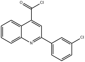 2-(3-chlorophenyl)quinoline-4-carbonyl chloride Struktur