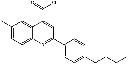 2-(4-butylphenyl)-6-methylquinoline-4-carbonyl chloride Struktur