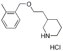 3-{2-[(2-Methylbenzyl)oxy]ethyl}piperidinehydrochloride Struktur