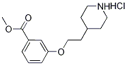 Methyl 3-[2-(4-piperidinyl)ethoxy]benzoatehydrochloride Struktur