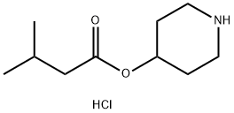 4-Piperidinyl 3-methylbutanoate hydrochloride Struktur