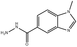 1-Methyl-1H-1,3-benzimidazole-5-carbohydrazide Struktur