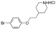 4-[2-(4-Bromophenoxy)ethyl]piperidinehydrochloride Struktur