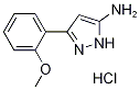 5-(2-Methoxy-phenyl)-2H-pyrazol-3-ylaminehydrochloride Struktur